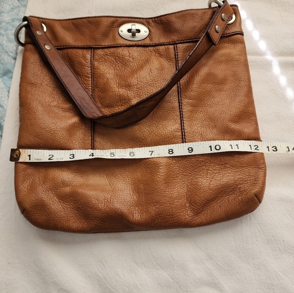 Fossil Brown Leather Shoulder Bag - Picture 4 of 8
